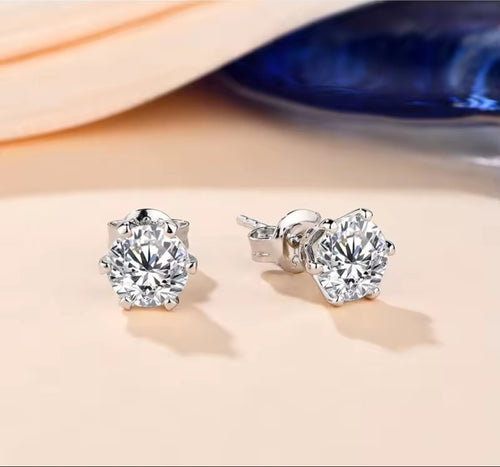 Moissanite Stud Earrings