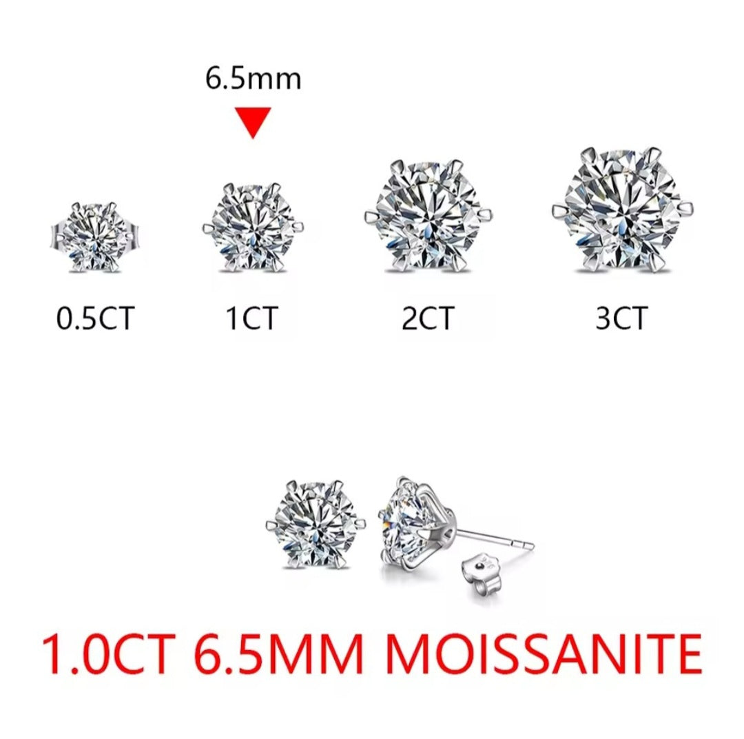 Moissanite Stud Earrings