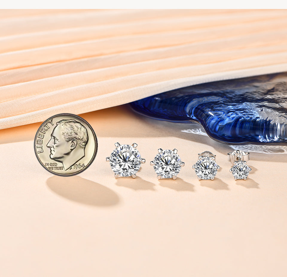 Moissanite Stud Earrings