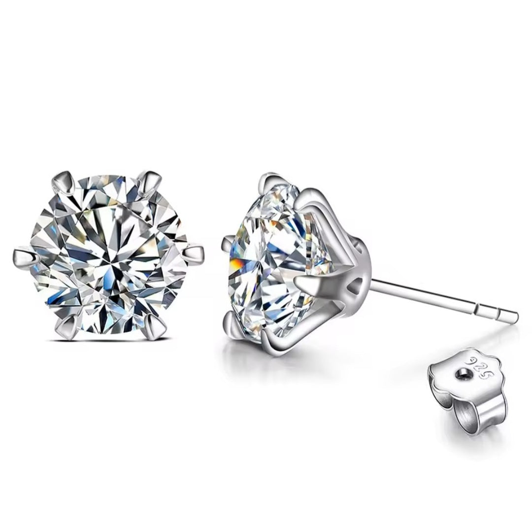 Moissanite Stud Earrings